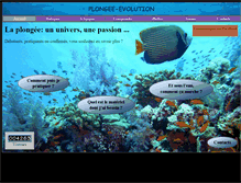 Tablet Screenshot of plongee-evolution.com